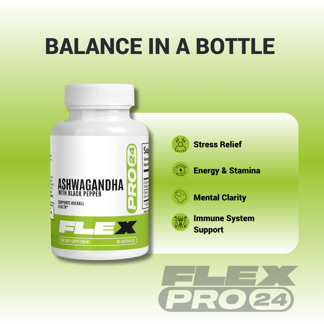 Managing Stress with FLEXPRO24 Ashwagandha Supplements