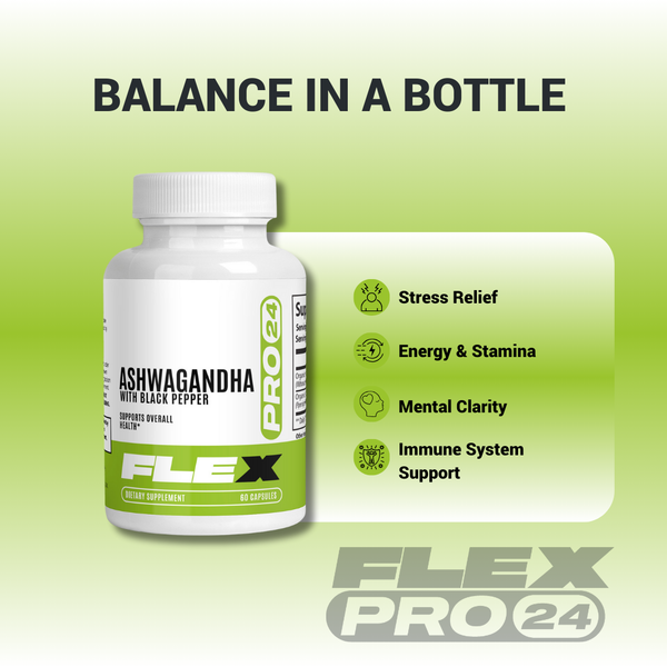 Managing Stress with FLEXPRO24 Ashwagandha Supplements